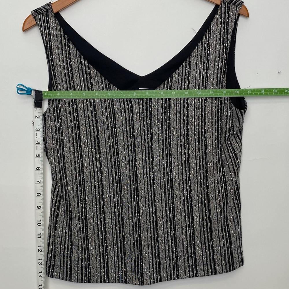 Vintage Xscape glitter striped Y2K blouse - Picture 3 of 5